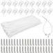 Unyqoos® Set complet de 100 passe-câbles à visser Blanc