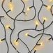 Guirlande lumineuse LED blanc chaud 5,6 mètres - Lot de 3 - Fil noir avec 80 LED - Fonction minuterie 6/18 heures - Durée de vie 10 000