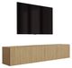 3E 3xE living.com 3xE living TV hangkast 170 cm, 2 deuren, geolied eiken
