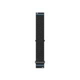 Garmin - Approach J1 Quick Release horlogeband 20 mm - ComfortFit nylon, zwart/azuurblauw