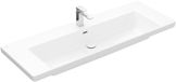 Villeroy & Boch Subway 3.0 meubelwastafel 130x47cm Rechthoek 1 kraangat met overloopgat Wit Alpin glans Ceramic+ 4A70D5R1