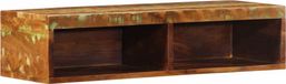 Meuble TV montage murale 80x30x19 cm bois recyclé massif