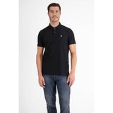LERROS regular polo zwart