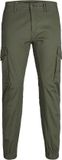 JACK & JONES JUNIOR Paul Flake Cargo Broek - Olive Night - Maat 176