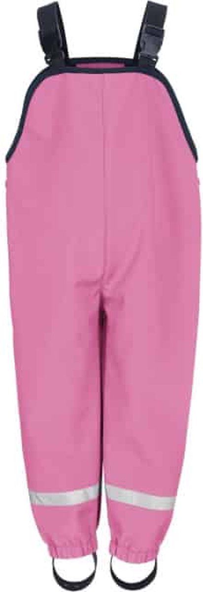 Playshoes Softshell broek met bretels voor kinderen - Roze - maat 104cm