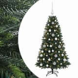 vidaXL Kunstkerstboom met Ballen 120 cm 150 LED's Warmwit