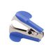 D.RECT Ontnietmachine van metaal met houder, nietjesverwijderaar voor dagelijks gebruik op kantoor en thuis, ergonomische vorm, blauw, klein