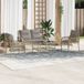 Prolenta Maison Exclusive - Ensemble de salon de jardin 4 pièces avec coussins, polyrotin beige