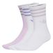 ADIDAS ORIGINALS Sokken '3 STRIPES GLITTER CREW 3 PAIRS' donkergrijs / mauve / pastellila / wit