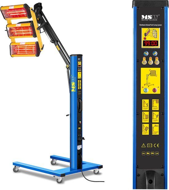 MSW Infrarood lakdroger - 3.300 W - 3 stralers