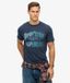Superdry T-shirt Homme Mountain Rainbow Navy Taille: L