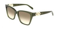 Ferragamo SF2110S Zonnebril Dames - Transparant Khaki - Kunststof - Rechthoekig - 57mm