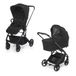 Foppapedretti Tictoc Duo kinderwagen, ebbenhout
