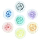 Chakra Ancient Wisdom Seleniet Chakra Oplaadset (7 Stuks) – Energie Reiniging & Balans