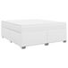 vidaXL Boxspringbed met matras, kunstleer, wit, 180x200 cm
