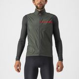 Castelli Windstopper mouwloos Heren Zwart Grijs - SQUADRA STRETCH VEST LIGHT BLACK DARK GRAY - M