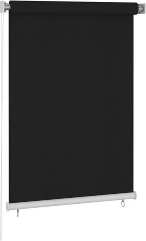 vidaXL Rolgordijn voor buiten 100x140 cm zwart