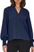 ONLY - ONLMETTE V-NECK LS SMOCK TOP NOOS WVN - Dames - Blouses