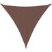 Marron Voile d'ombrage triangulaire 3,6x3,6x3,6 m tissu Oxford voile de parasol