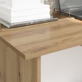 vidaXL Bureau Artisan Eikenhout 100 x 50 x 76 cm