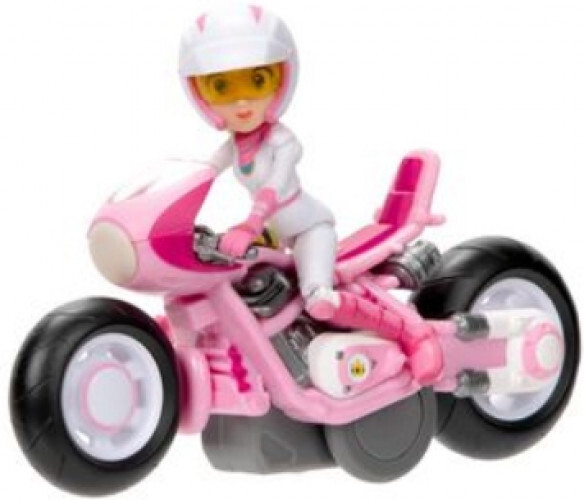 Jakks Pacific super mario bros movie - peach figure with bike