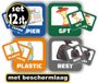 JERMA allerhandestickers JERMA Recyclingstickers Set (12 stuks) – Voor Kliko & Prullenbak