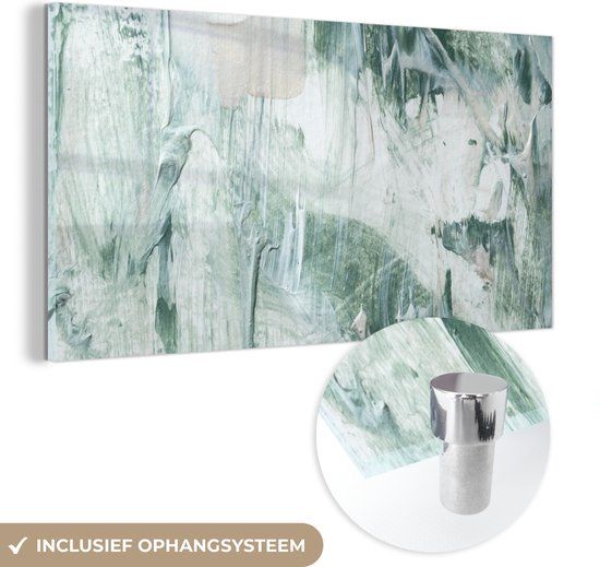 MuchoWow® Glass Painting 160x80 cm - Acrylic Glass Painting - Garden Decoration - Paint - Abstract - Photo on Glass - Paintings