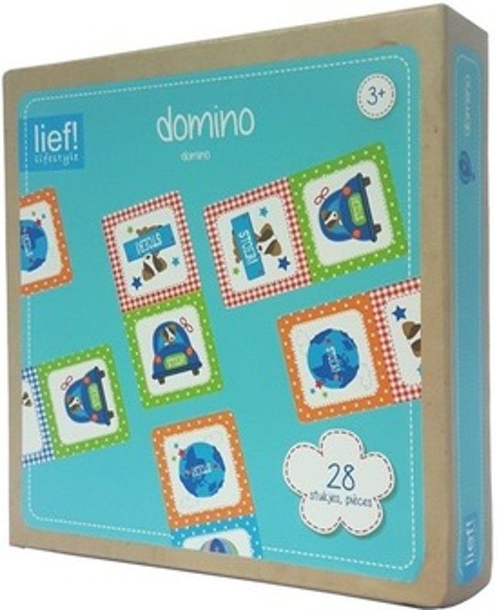 Lief! Domino Stoer blauw