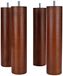 La Fabrique de Pieds AM20170041 set met 4 poten, cilinders, hout, kersenhout, 25 x 6 x 6 cm