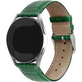 Strap-it Samsung Galaxy Watch 6 Classic 43mm leather crocodile grain band (groen)