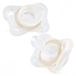 Chicco Fopspeen Mini Physio Soft siliconen transparant 2 stuks