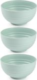 Plasticforte Kommetjes/schaaltjes - 6x - dessert/ontbijt - kunststof - D13 cm - mintgroen
