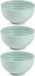 Plasticforte Kommetjes/schaaltjes - 6x - dessert/ontbijt - kunststof - D13 cm - mintgroen