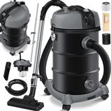 MASKO® industriële stofzuiger nat-droog roestvrij staal 2300W + stopcontact