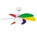 wonderlamp Plafondventilator met licht, Tandy, leer, vleugels van hout (MDF), 3 snelheden, zomer-winterfunctie (lamp 1 x E27 niet inbegrepen)