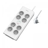 Mcl SPN7080WA/19, 2 m, Wit, 8 AC-uitgang(en)