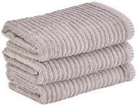 Heckett Lane Bath Hand Towel, 60% Bamboo Viscose, 40% Cotton, Glacier Grey, 50 x 100 Cm, 3.0 Pieces