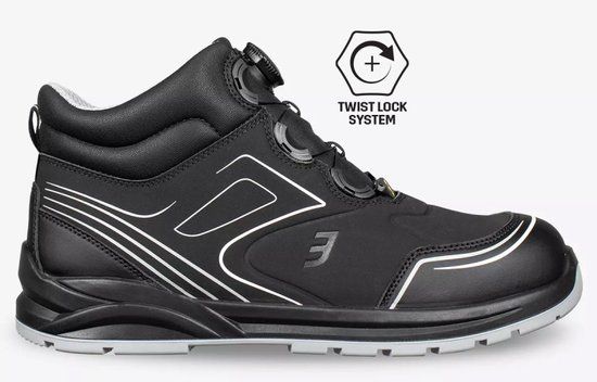Safety Jogger Cador S3 Mid TLS Werkschoenen Zwart Maat 44