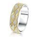 Lucardi Heren Vriendschapsring Capri - Ring - Staal - Zilver- en Goudkleurig