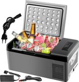Boîte fraîche 15L - Glacière électrique - Mini réfrigérateur portable - Congélateur de voiture portable 12/24 Volt - Noir