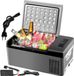 Boîte fraîche 15L - Glacière électrique - Mini réfrigérateur portable - Congélateur de voiture portable 12/24 Volt - Noir