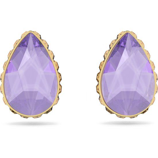 Swarovski Damen-Ohrstecker - Lila - Metaal - Oorringen