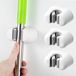 Sans marque Plastique, 3 supports de balai, support mural, balai, support d'appareil pour maison, cuisine, salle de bain, garage, jardin, support de balai, organisateur bien rangé, blanc clair