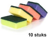 123schoon Schuurspons 10 stuks (123schoon huismerk)