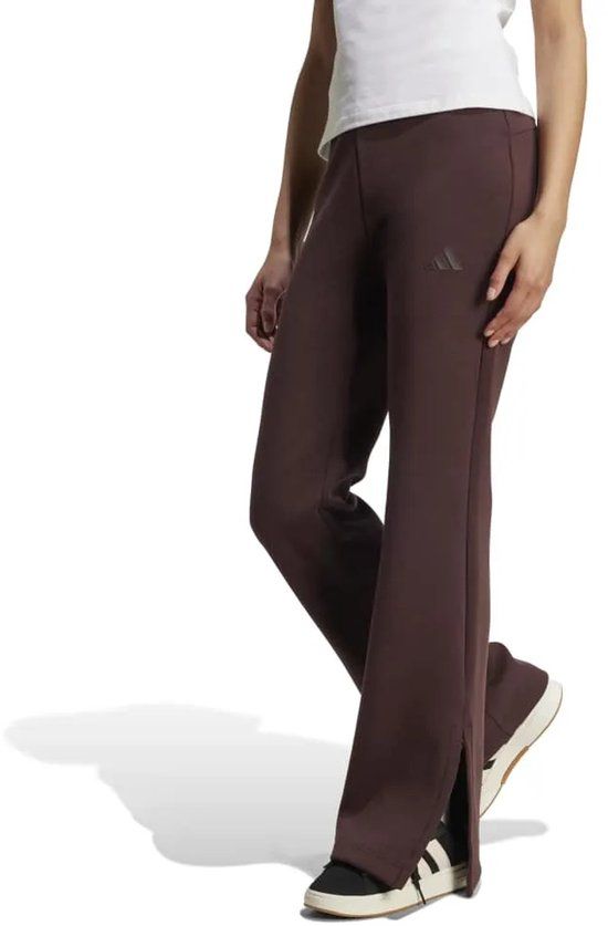 Adidas Soft Lux Flared Trainingsbroek Shadow Brown S