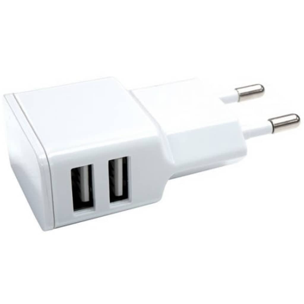 GRAB 'N' GO oplader met dubbele USB-poort haaks 2 4A wit