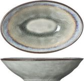 Cosy&Trendy Pollux schaal - Ovaal - Aardewerk - Grijs - 14 x 9 cm - Set-6