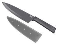 KUHN RIKON COLORI+ koksmes recht lemmet met lemmetbescherming, anti-aanbaklaag, roestvrij staal, 30 cm, grijs