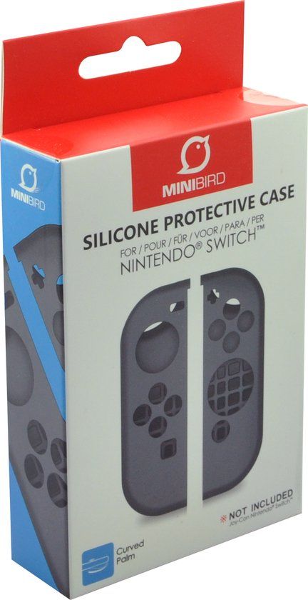 MiniBird Silicone Protective Case for Nintendo Switch Joy-Con - Black