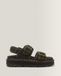 Dr. Martens Sandales Zebzag en Cuir Crazy Horse Vert, Taille : 43